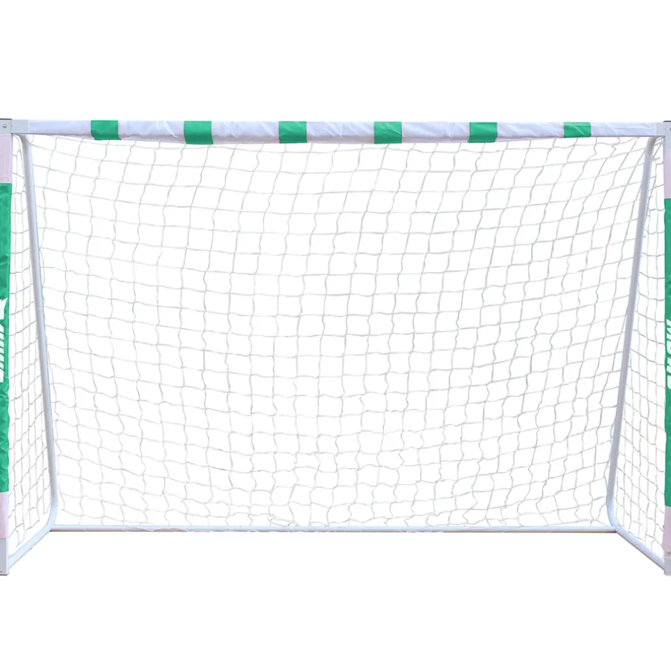 MUWO großes Fußballtor aus Stahl 3 x 2 m grün/weiß