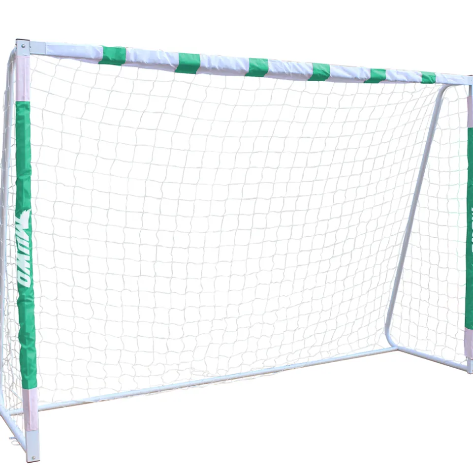 MUWO großes Fußballtor aus Stahl 3 x 2 m grün/weiß
