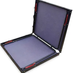 MUWO Indoor faltbare Mini Tischtennisplatte 137 x 76 cm blau