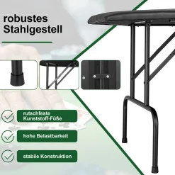 MUWO klappbarer Pokertisch für 8 Spieler grün