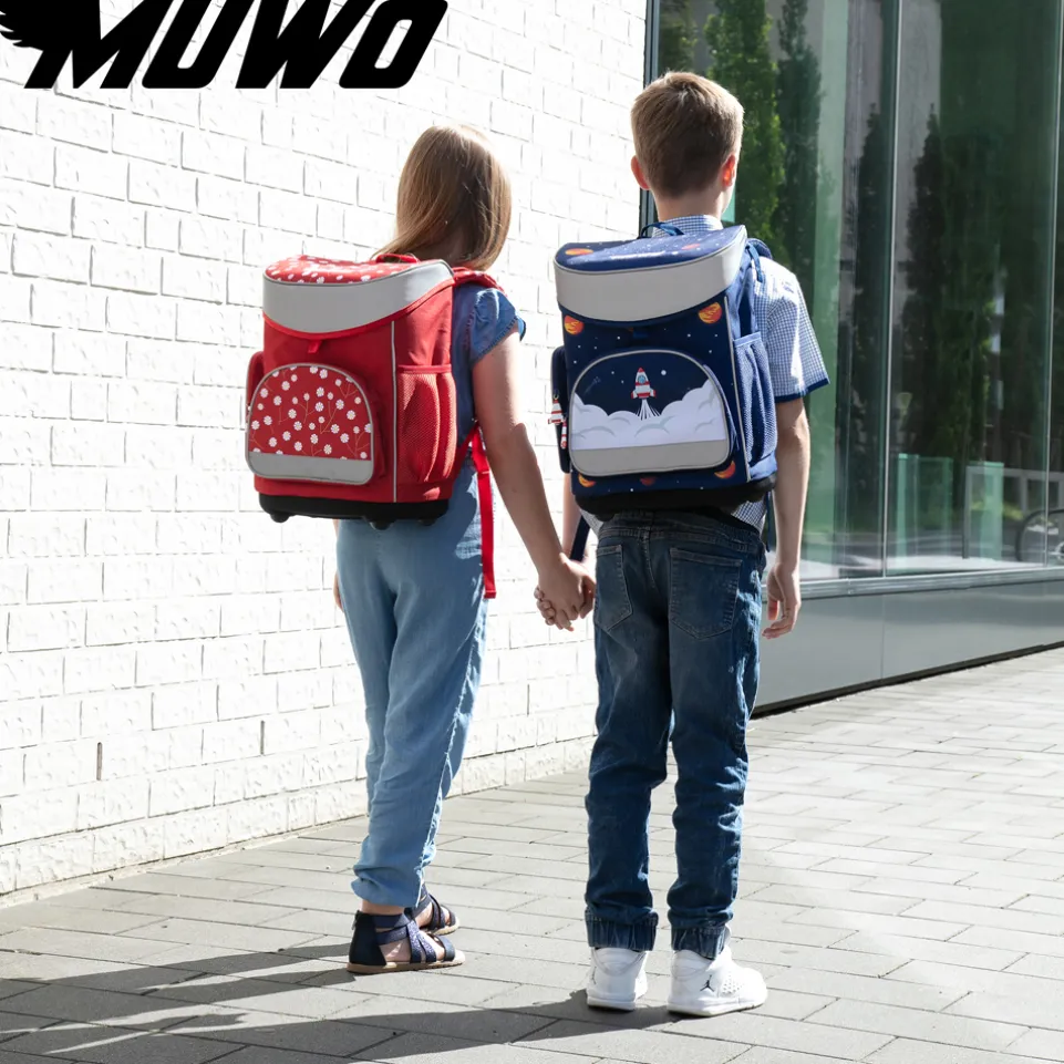 MUWO "Lil Ninja" Kinder Schulranzen Set 5tlg.