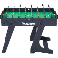 MUWO "Mondial" Indoor faltbarer Tischkicker schwarz