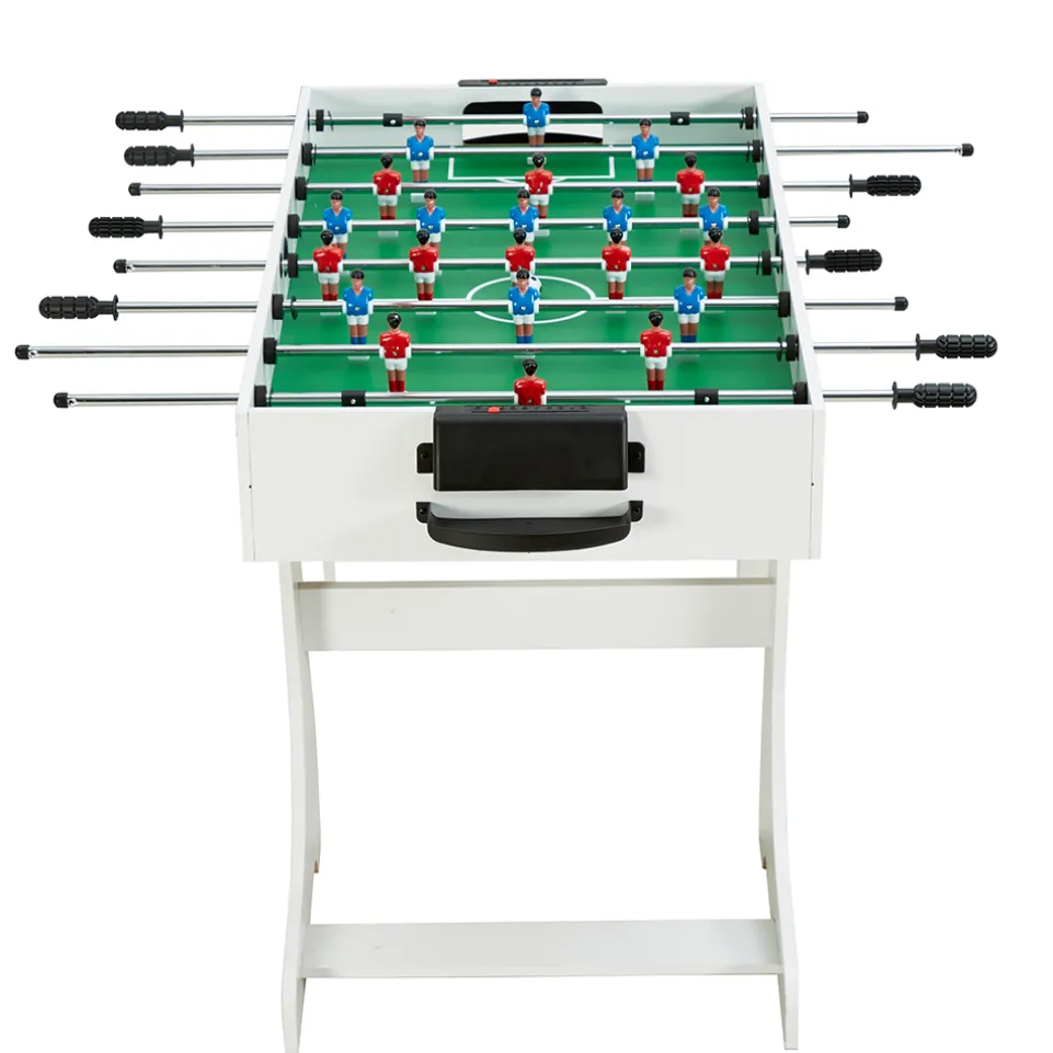 MUWO "Mondial" Indoor faltbarer Tischkicker weiß