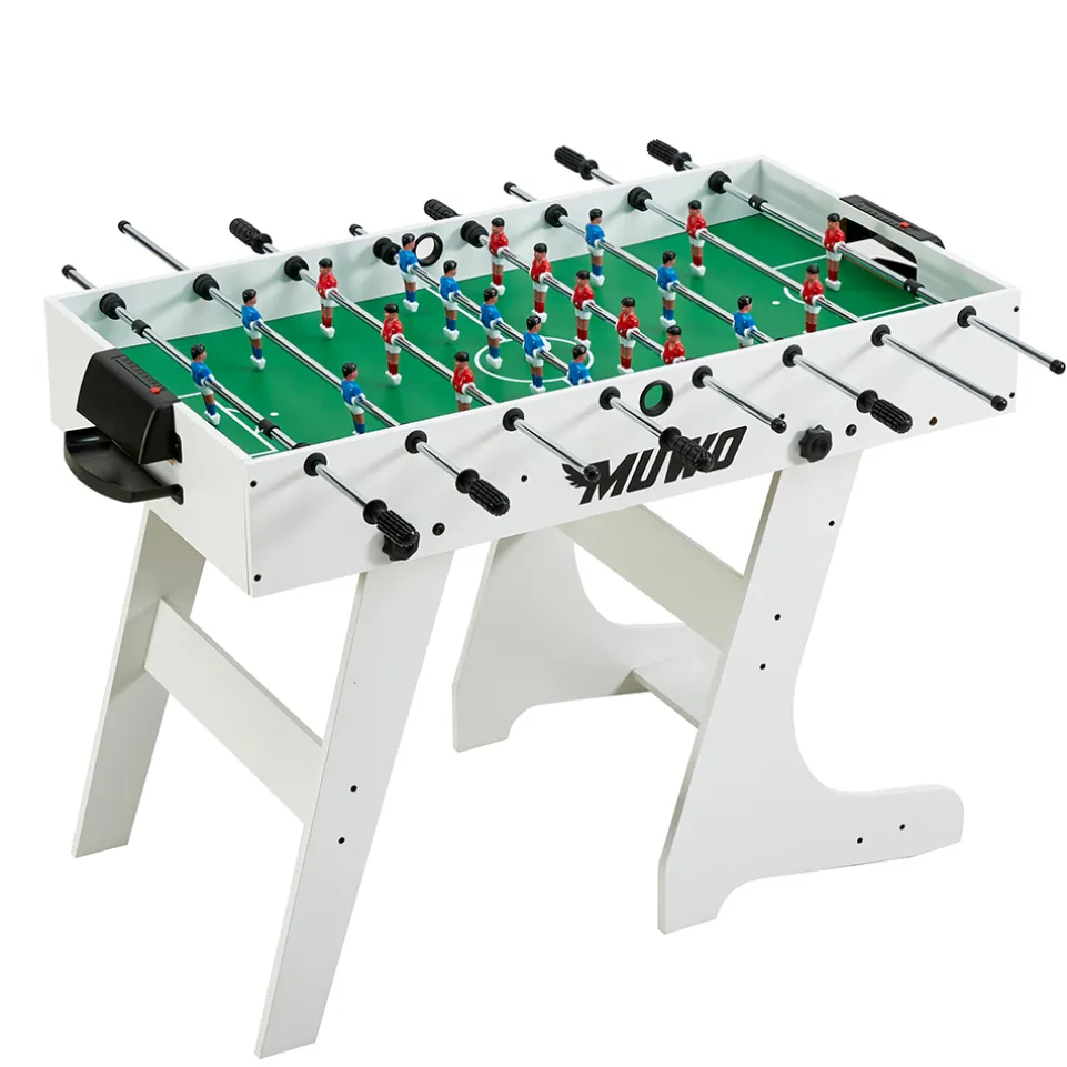 MUWO "Mondial" Indoor faltbarer Tischkicker weiß