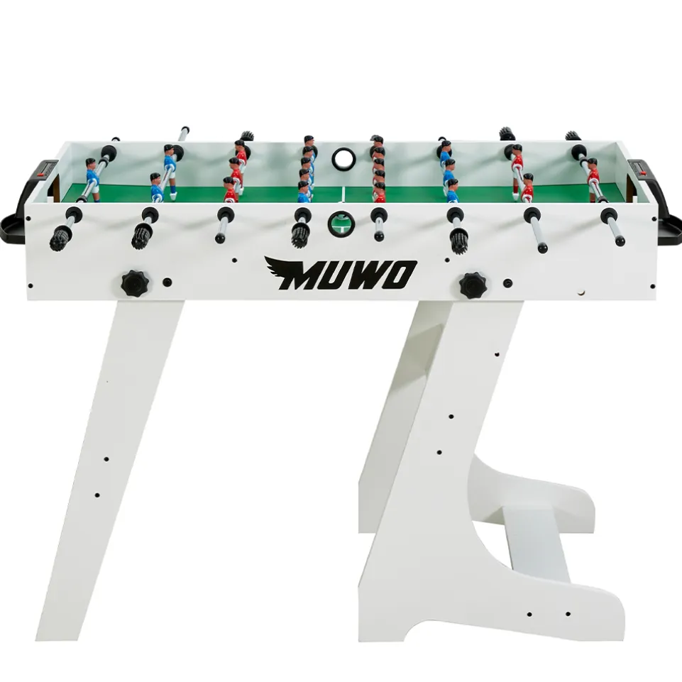 MUWO "Mondial" Indoor faltbarer Tischkicker weiß