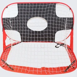 MUWO Pop Up Indoor Outdoor Fußballtor mit Torwand