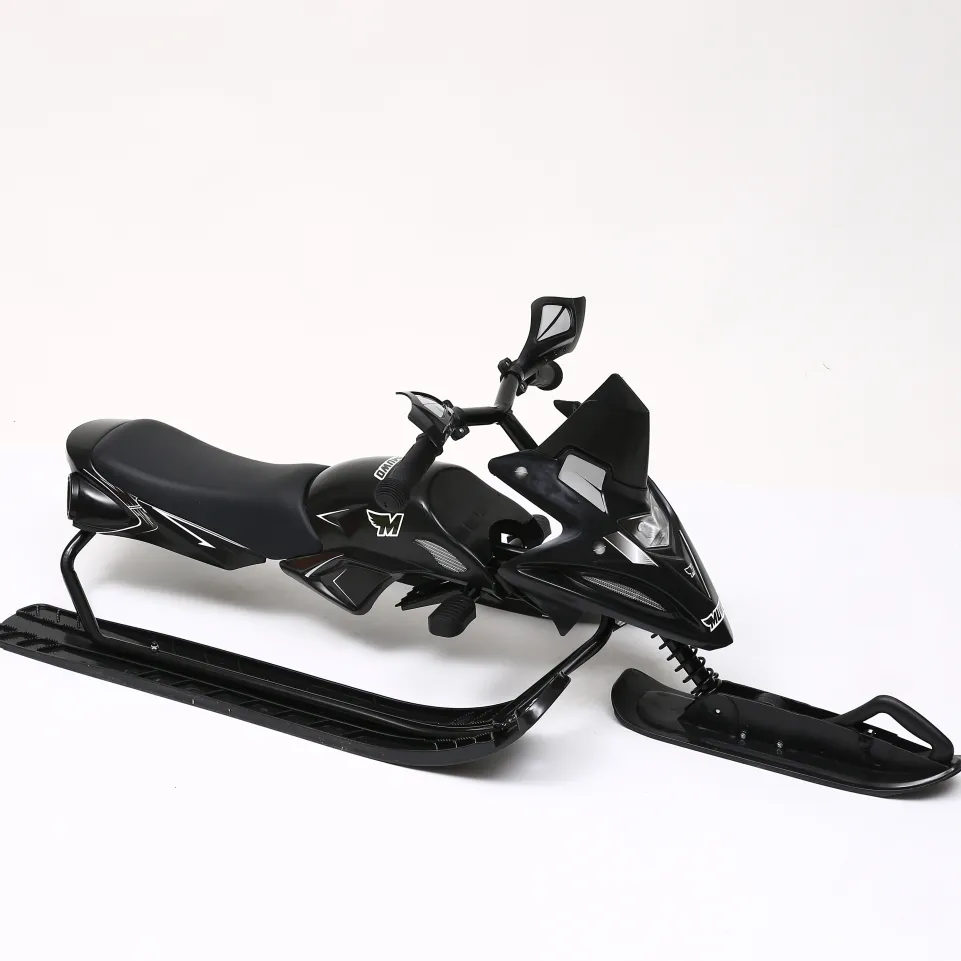 MUWO "Snowglider" Kinder Lenkschlitten schwarz