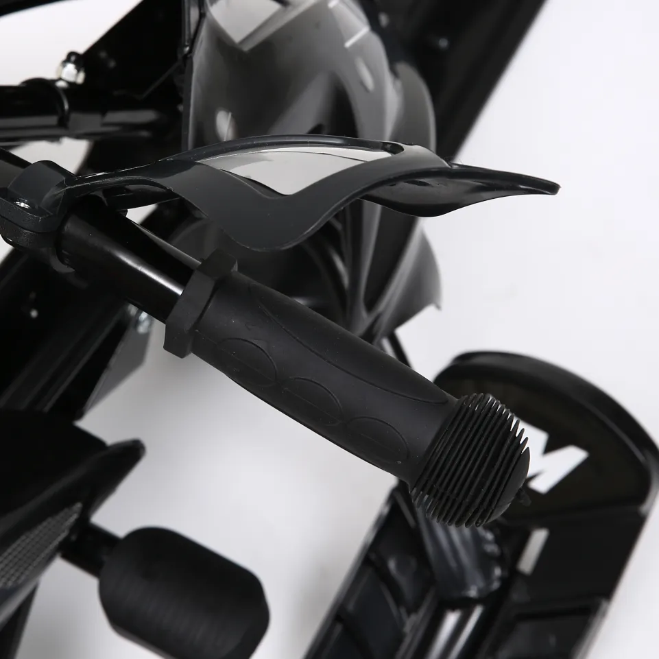 MUWO "Snowglider" Kinder Lenkschlitten schwarz