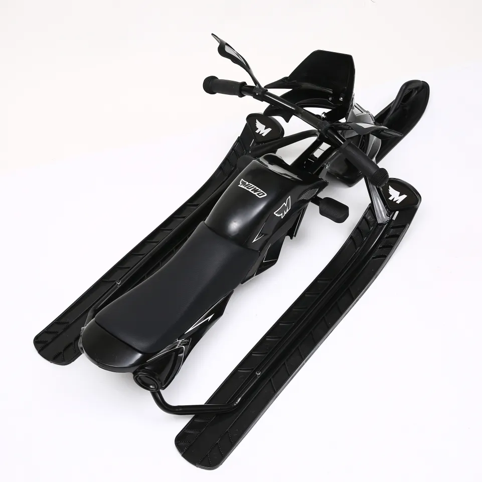 MUWO "Snowglider" Kinder Lenkschlitten schwarz