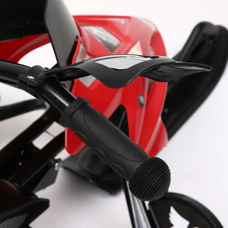 MUWO "Snowglider" Kinder Lenkschlitten rot
