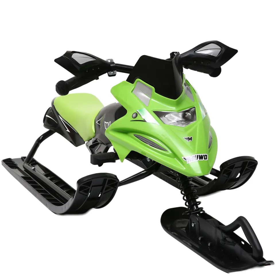 MUWO "Snowglider" Kinder Lenkschlitten grün
