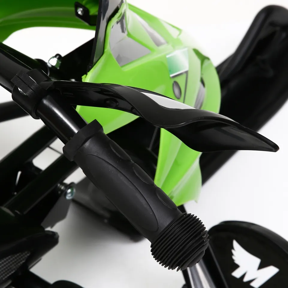 MUWO "Snowglider" Kinder Lenkschlitten grün