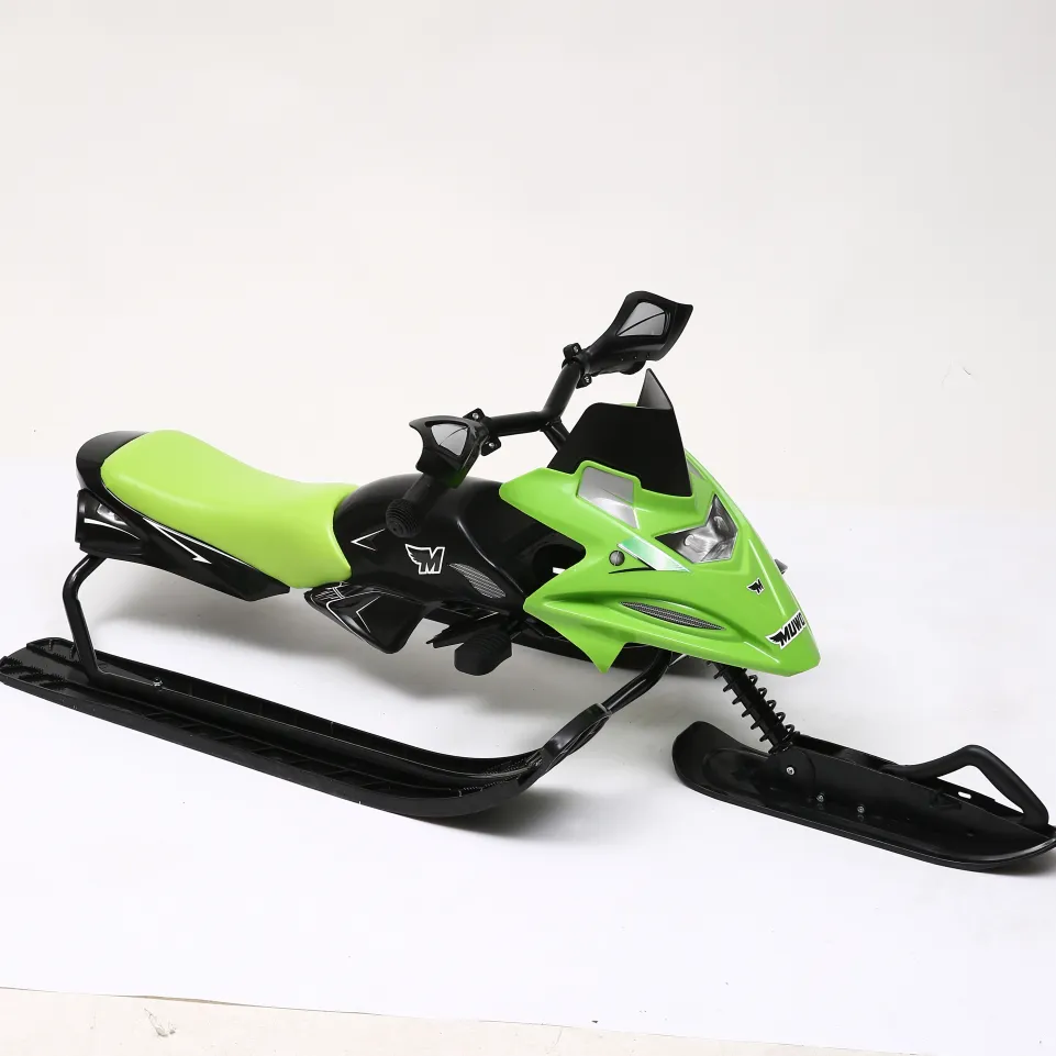 MUWO "Snowglider" Kinder Lenkschlitten grün