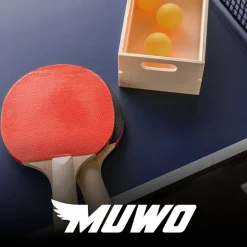 MUWO "Spin" Premium Indoor Tischtennisplatte schwarz