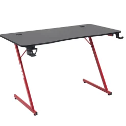 MUWO "Vision" E-Sports Gamingtisch schwarz/rot