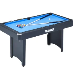 MUWO "Winner" Billardtisch 153x84x79 cm schwarz blau