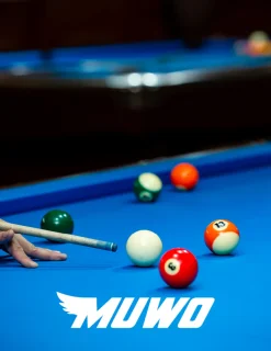 MUWO "Winner" Billardtisch 153x84x79 cm schwarz blau