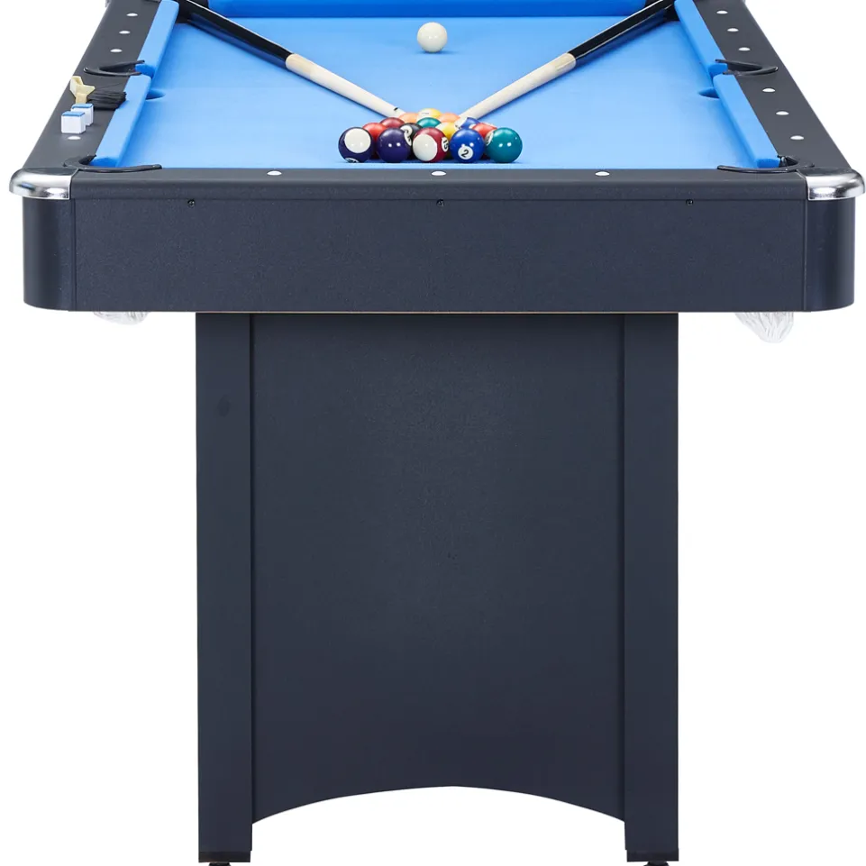 MUWO "Winner" Billardtisch 153x84x79 cm schwarz blau