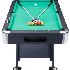 MUWO "Winner Gold" Billardtisch 214x112x81 cm schwarz grün