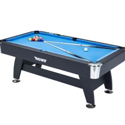 MUWO "Winner Gold" Billardtisch 214x112x81 cm schwarz blau