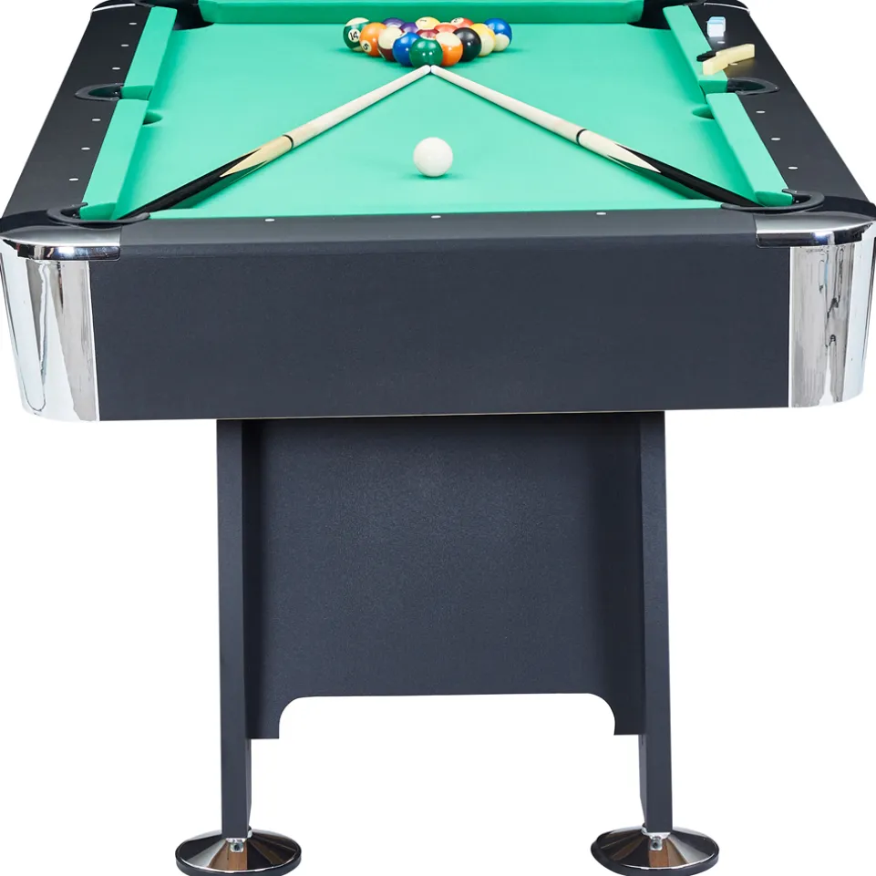 MUWO "Winner Pro" Billardtisch 183x102x81 cm schwarz grün