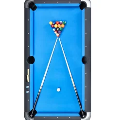 MUWO "Winner Pro" Billardtisch 183x102x81 cm schwarz blau