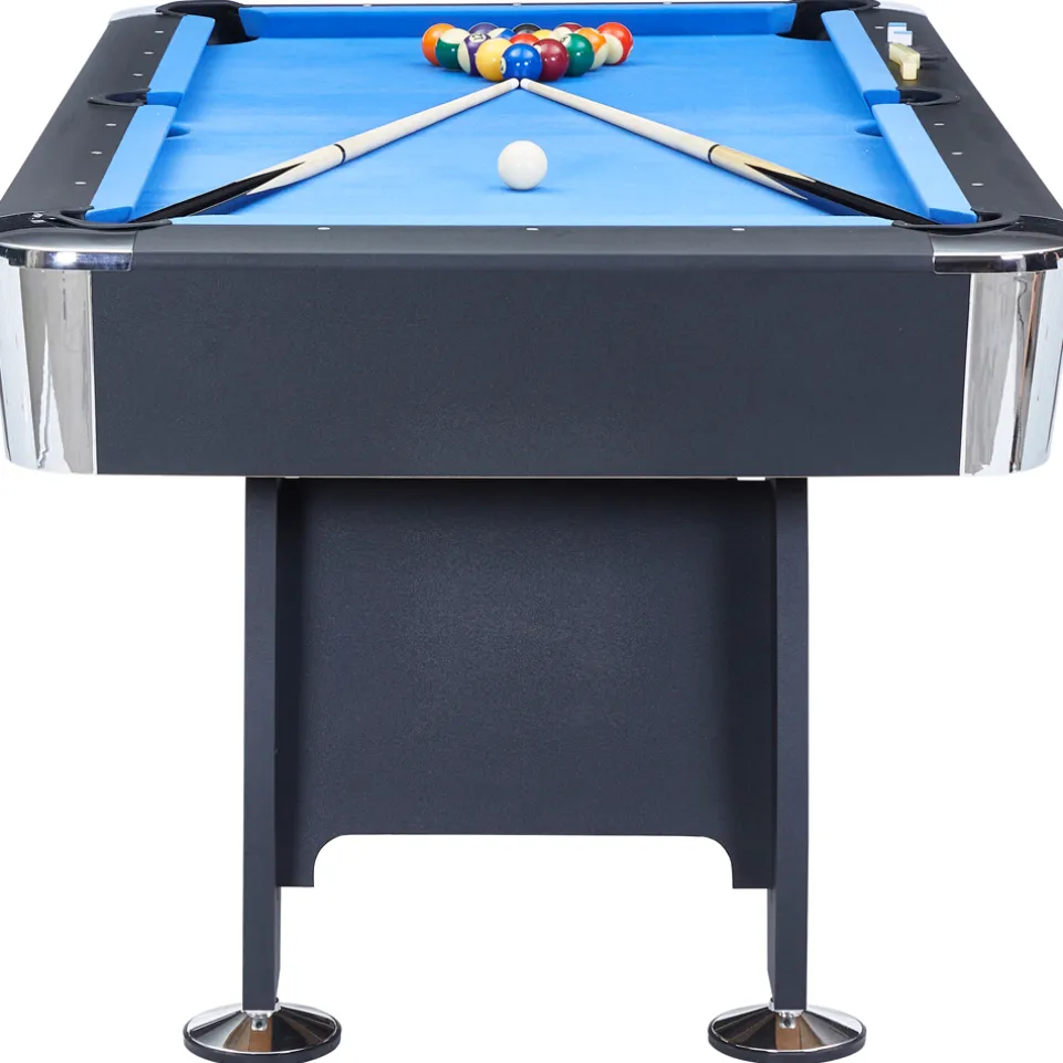 MUWO "Winner Pro" Billardtisch 183x102x81 cm schwarz blau