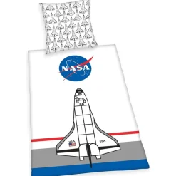 NASA Bettwäsche Set 135 x 200 cm + 80 x 80 cm Baumwolle 4006891966636