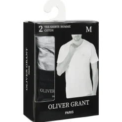 OLIVER GRANT® Herren Unterhemden Rundhals 2er-Pack mix 39493233