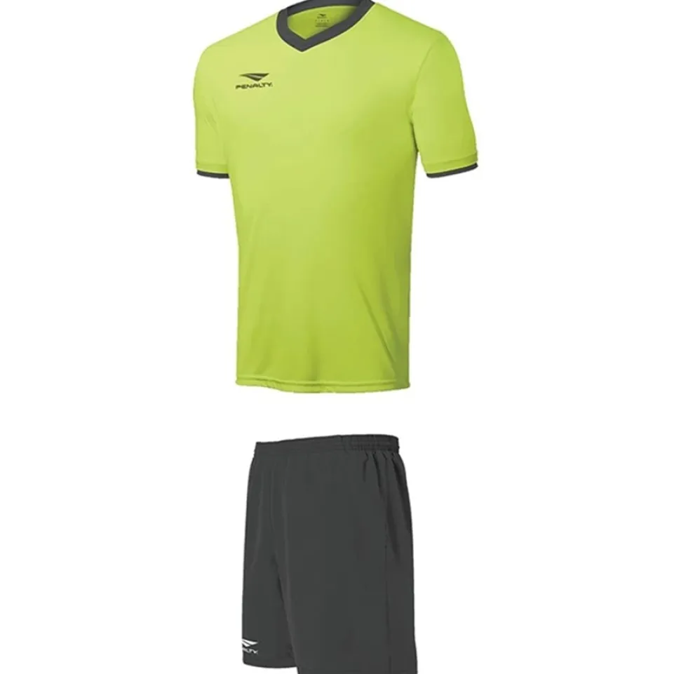 PENALTY Era Herren Trikot-Set 2-teilig Fluo Green/Dark Grey 3.085.075.027