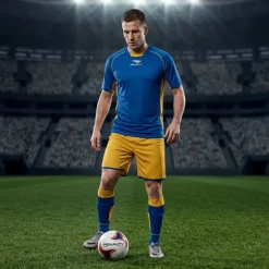 PENALTY Nazionale Herren Trikot-Set 2-teilig Royal/Gold 3.085.116.010