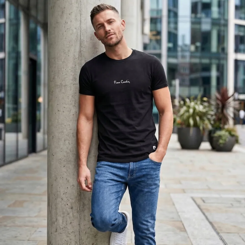 Pierre Cardin Embroidery Herren T-Shirt O103377-B000