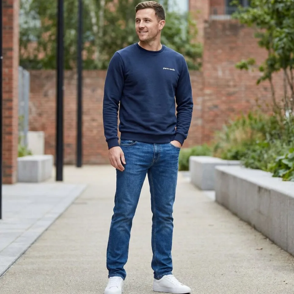 Pierre Cardin Round Neck Crew Herren Sweatshirt O103221-A184