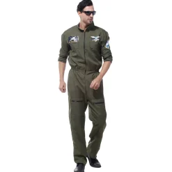 Pilot Kampfjet Kostüm "Air Force" MIESEPETER® grün