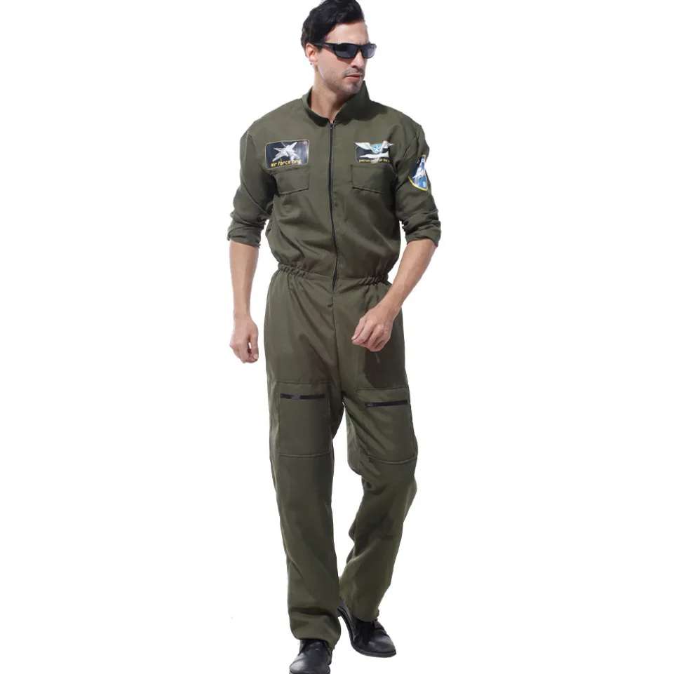 Pilot Kampfjet Kostüm "Air Force" MIESEPETER® grün