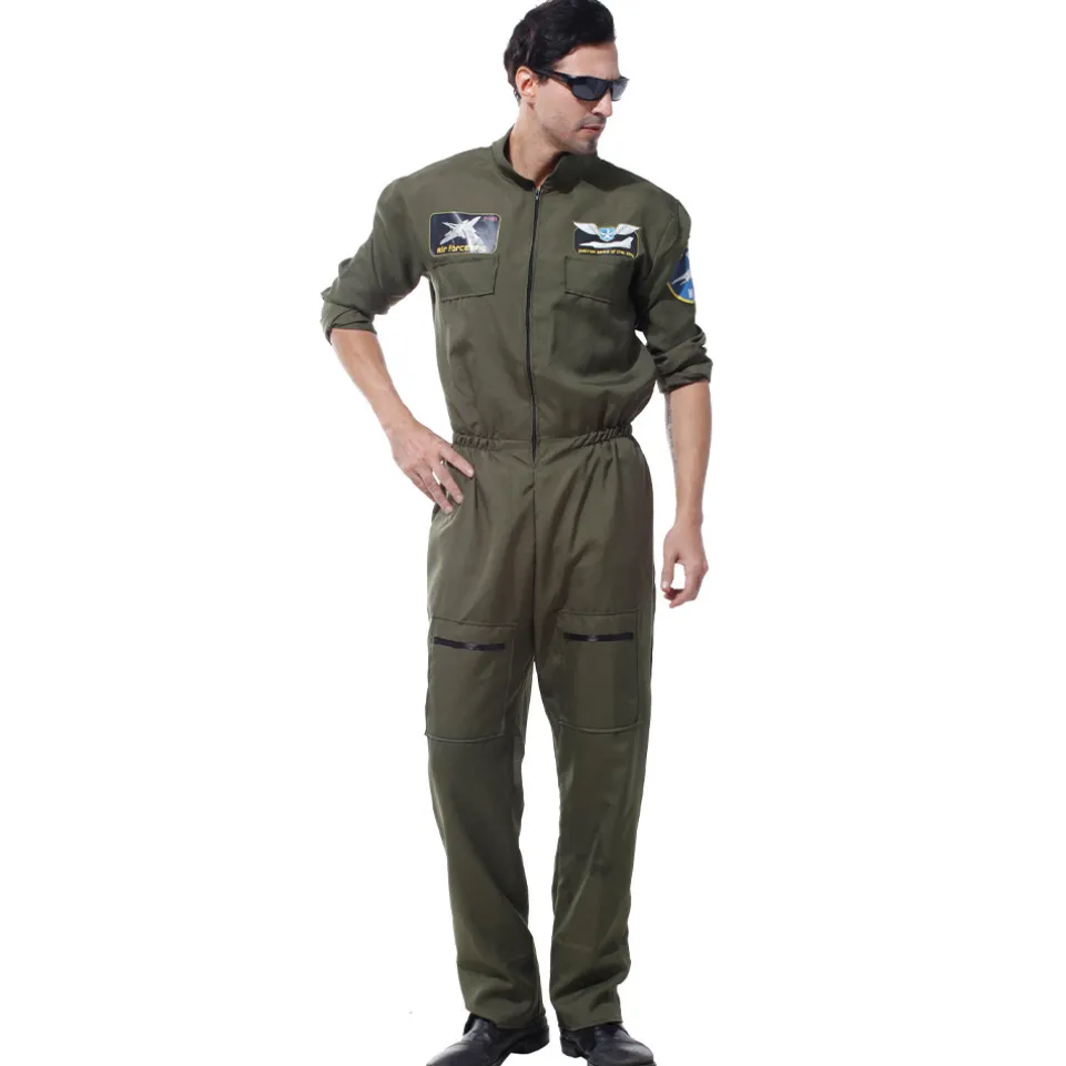 Pilot Kampfjet Kostüm "Air Force" MIESEPETER® grün