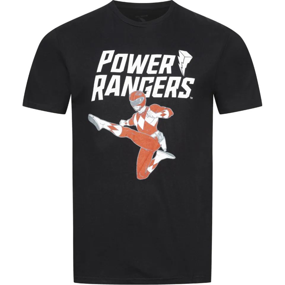 POWER RANGERS Red Ranger Herren T-Shirt HAMTS057BLK