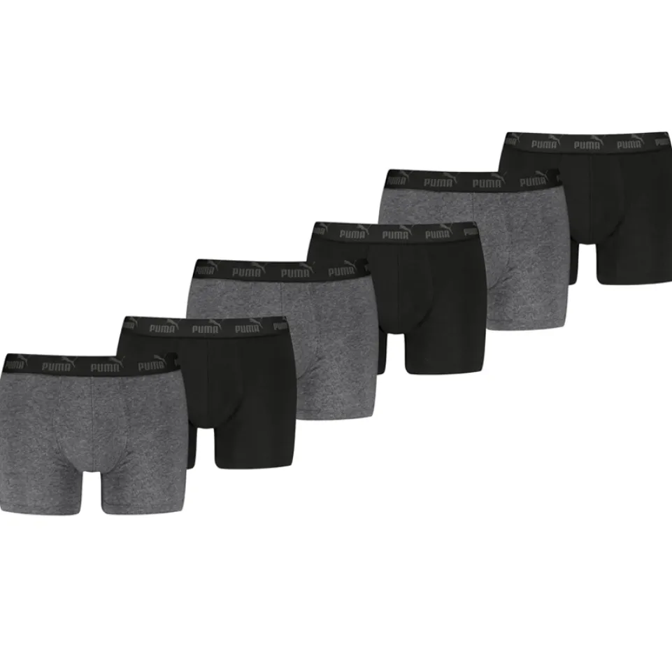 PUMA Elements Basic Herren Boxershorts 6er-Pack 701232894-006