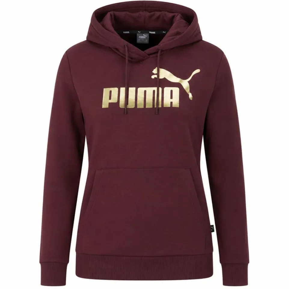 PUMA ESS+ Metallic Logo Damen Hoodie 849958-42