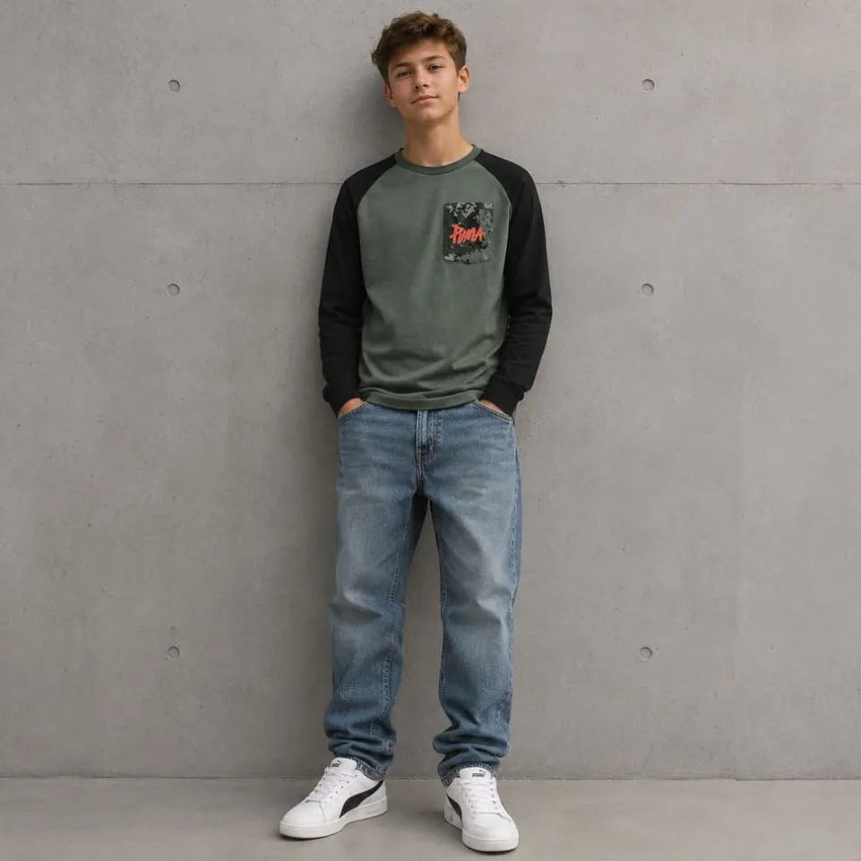 PUMA Style Longsleeve Kinder Langarmshirt 851885-23