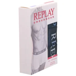 REPLAY Basic Cuff Logo Herren Boxershorts 3er-Pack I101102-N175