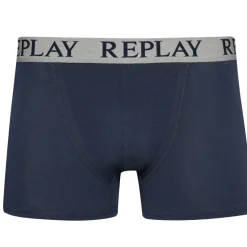 REPLAY Boxer Style Cuff Logo Herren Boxershorts 2er-Pack I101143-N145