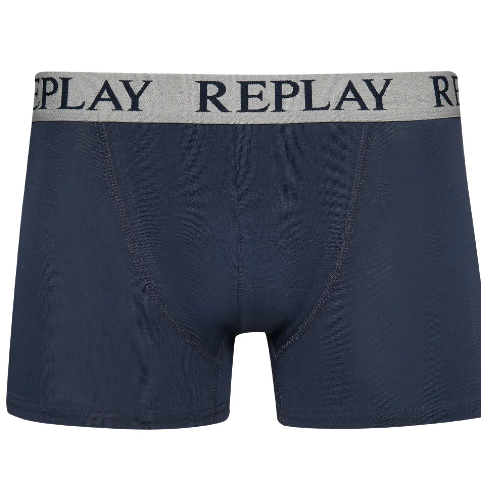 REPLAY Boxer Style Cuff Logo Herren Boxershorts 2er-Pack I101143-N145