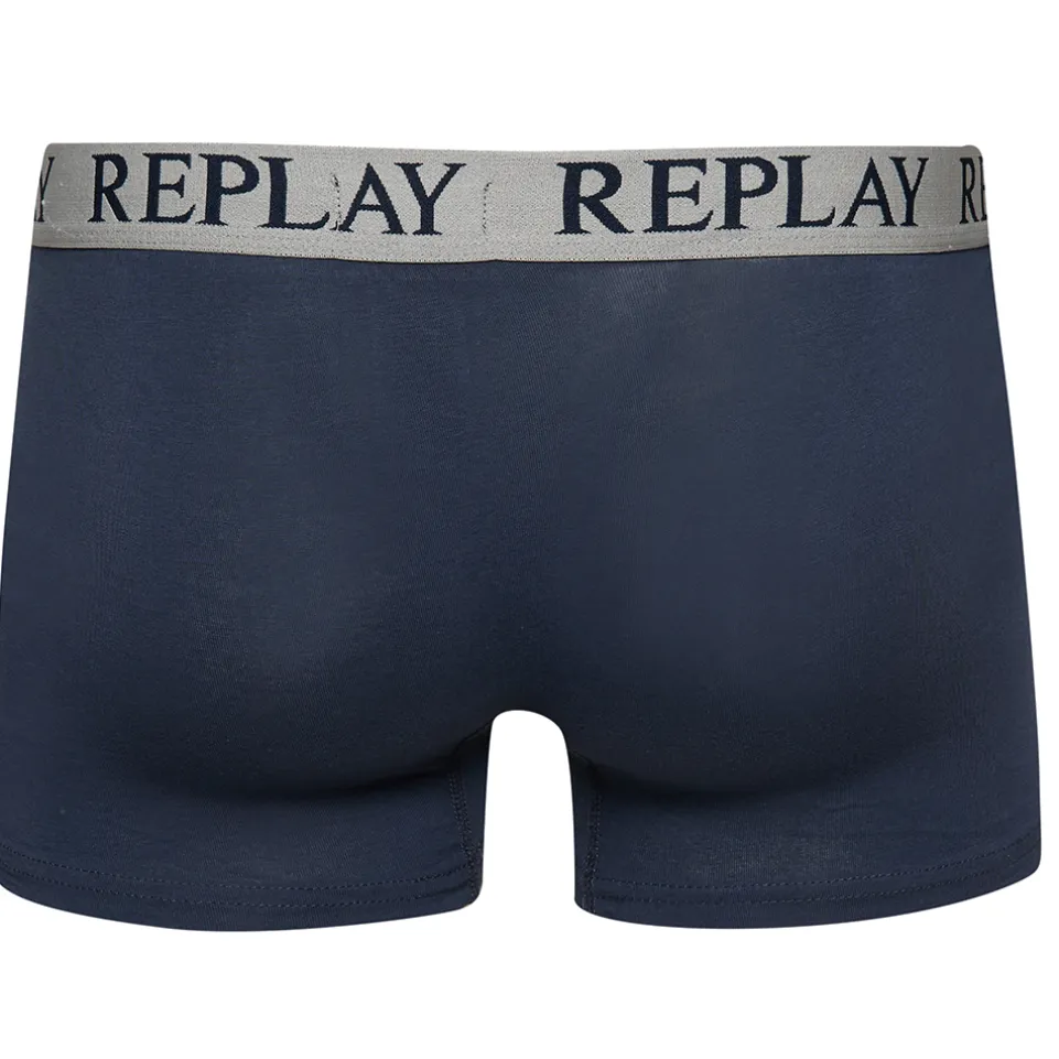 REPLAY Boxer Style Cuff Logo Herren Boxershorts 2er-Pack I101143-N145