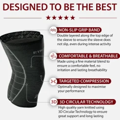 Rymora Unisex Kniebandage 2er-Pack KNEE2PAC