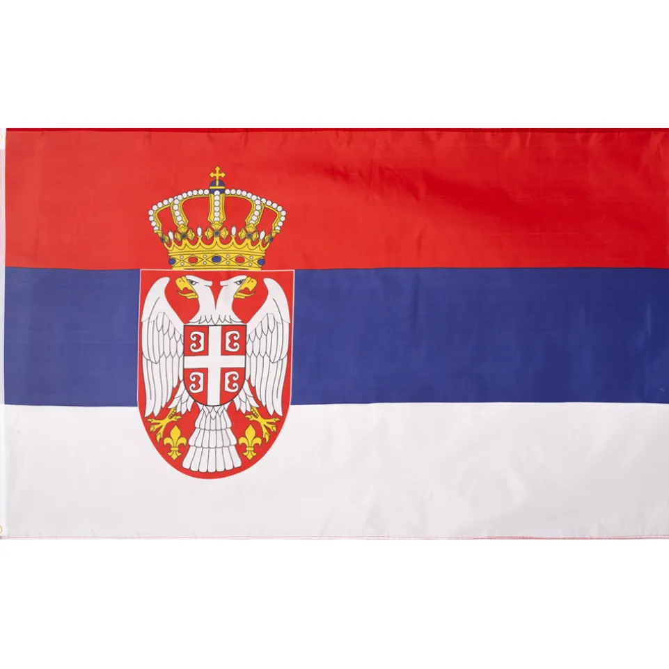 Serbien Flagge MUWO "Nations Together" 90 x 150 cm