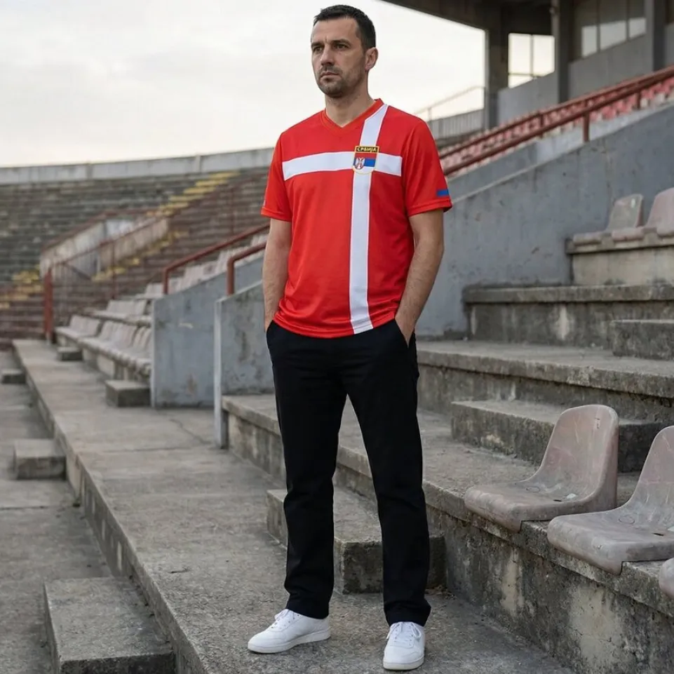 Serbien "Retro History" JELEX Herren Trikot