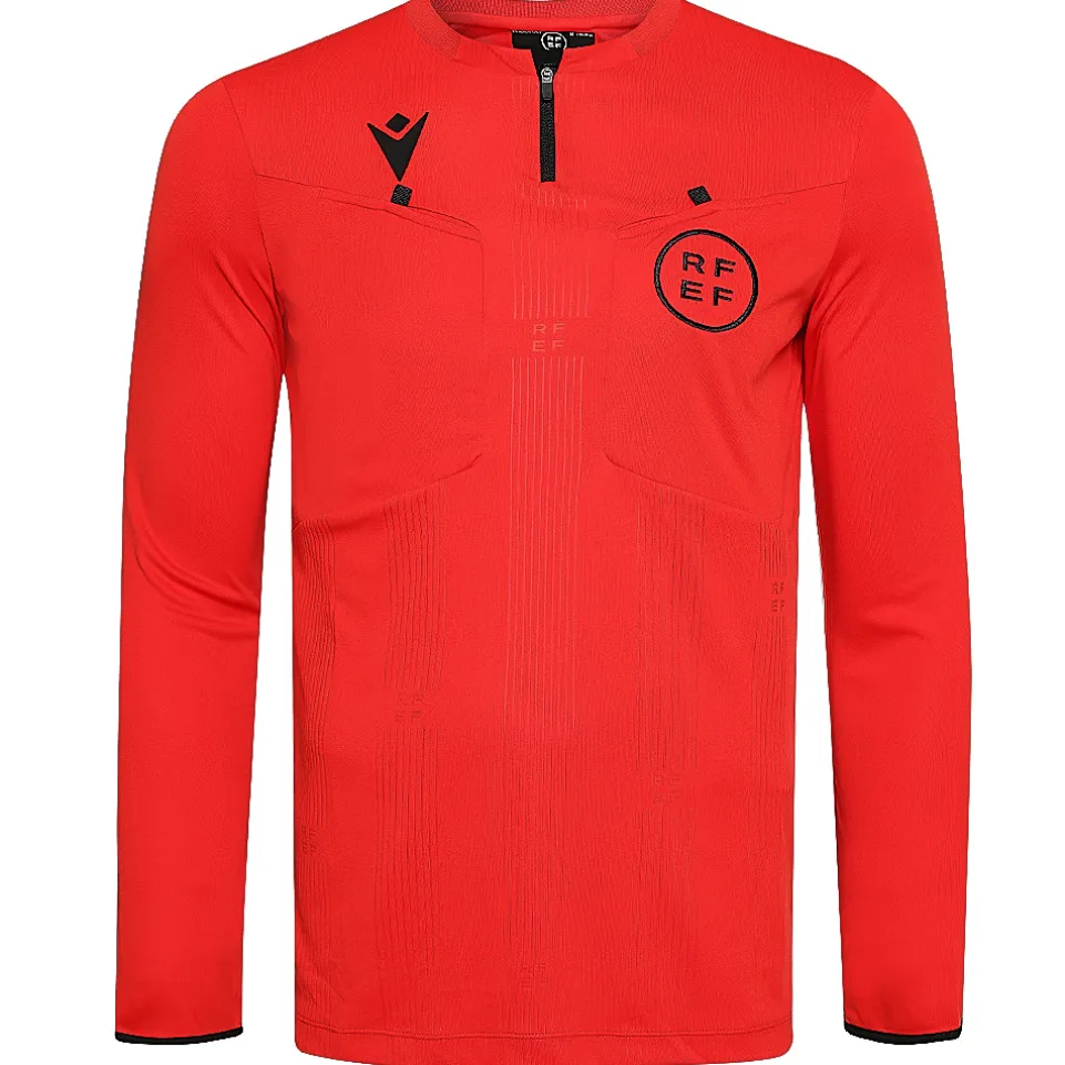 Spanien RFEF macron Herren Langarm Schiedsrichter Trikot 58546926