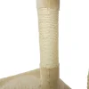 SPOCADO "Athletic" Kratzbaum für Katzen 112 x 40 x 40 cm beige