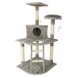 SPOCADO "Rovers" Kratzbaum für Katzen 120 x 55 x 55 cm grau
